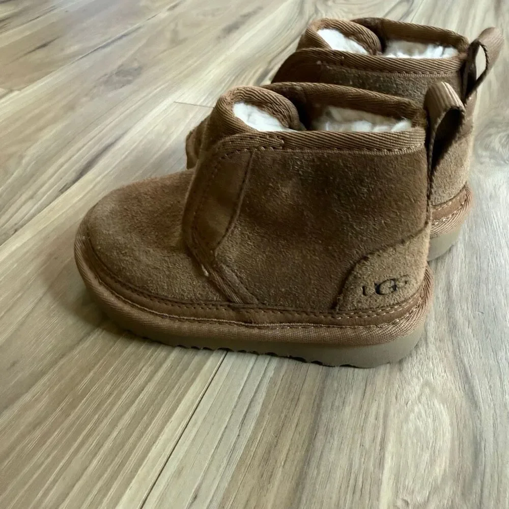 UGG Chestnut Brown Suede Neumel EZ-Fit Boots Size 7